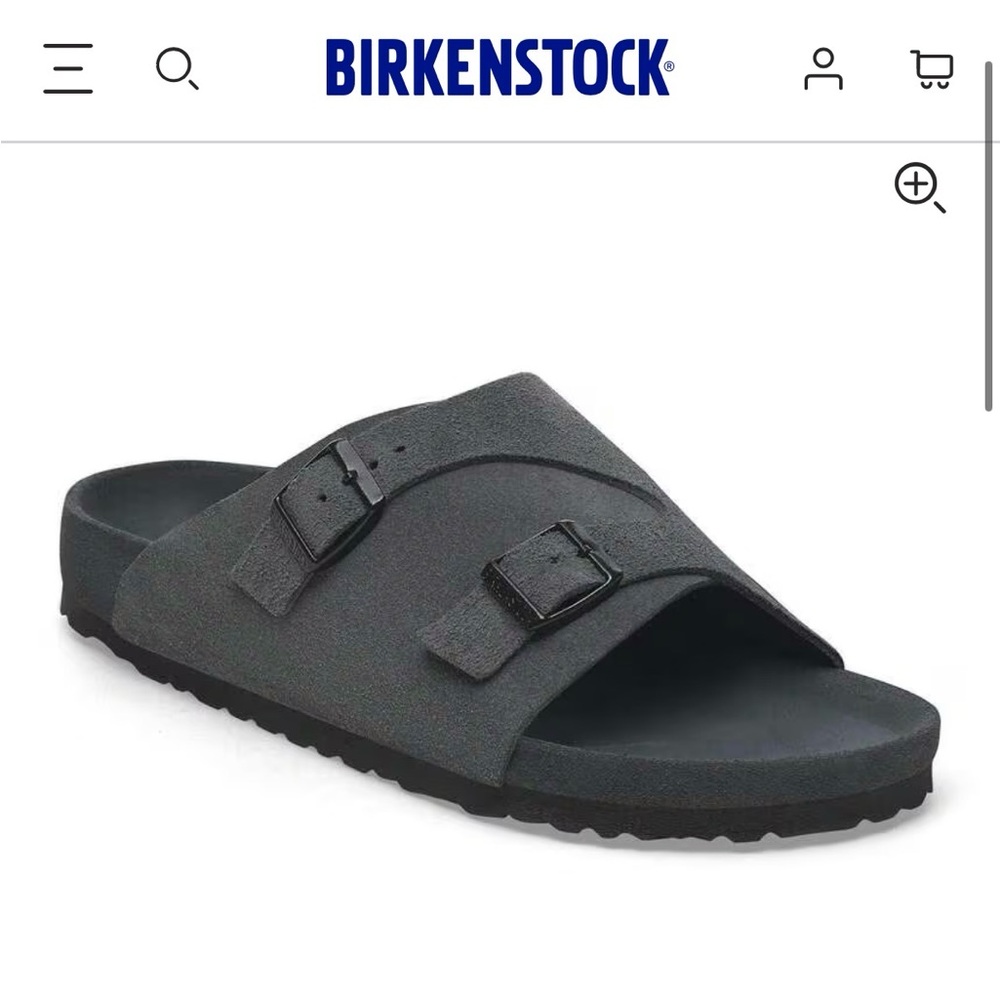 Birkenstock Zurich in Charcoal size 40